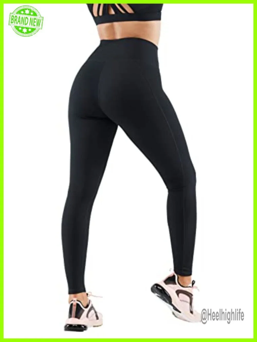 High-Waisted PowerHold Compression Leggings with Pocket